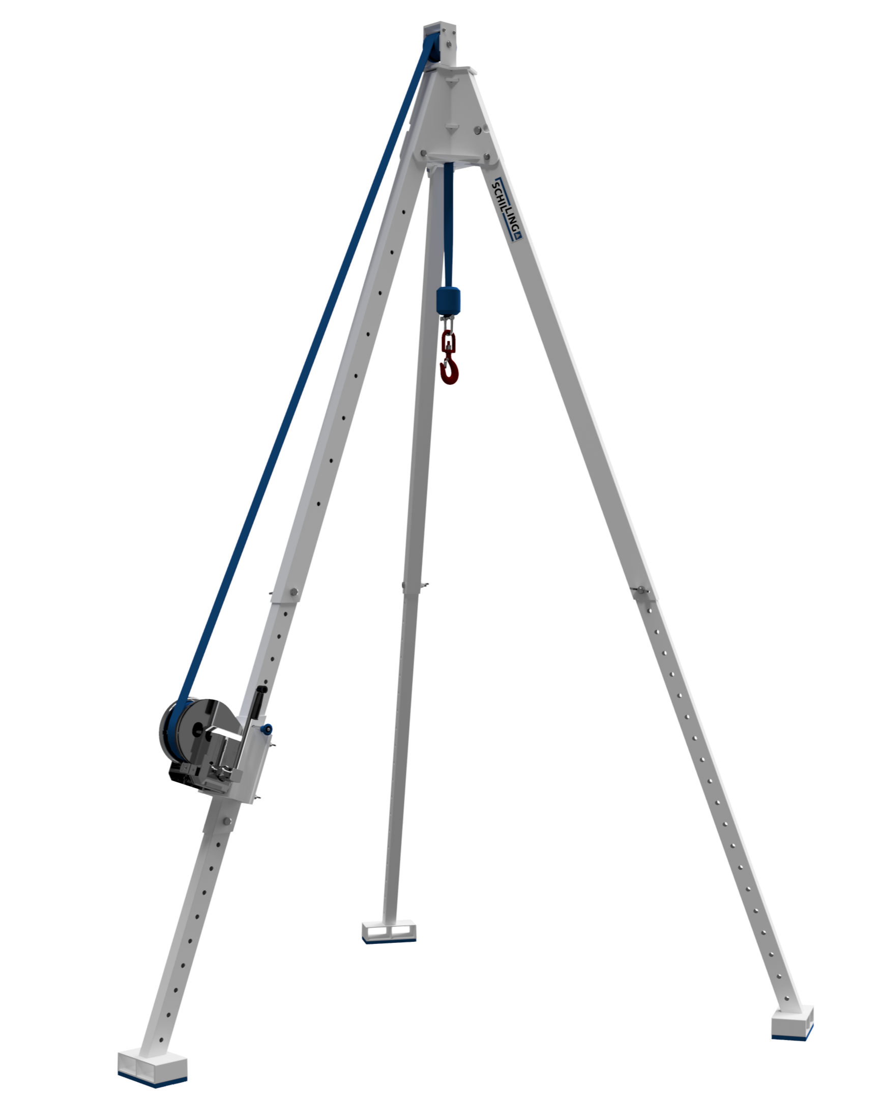 SCHILLING - Aluminium Tripod Crane with manual winch