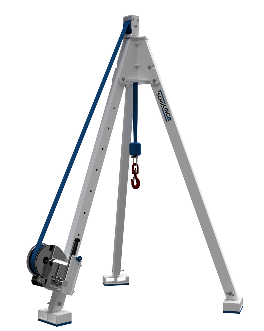 SCHILLING - Aluminium Tripod Crane with manual winch