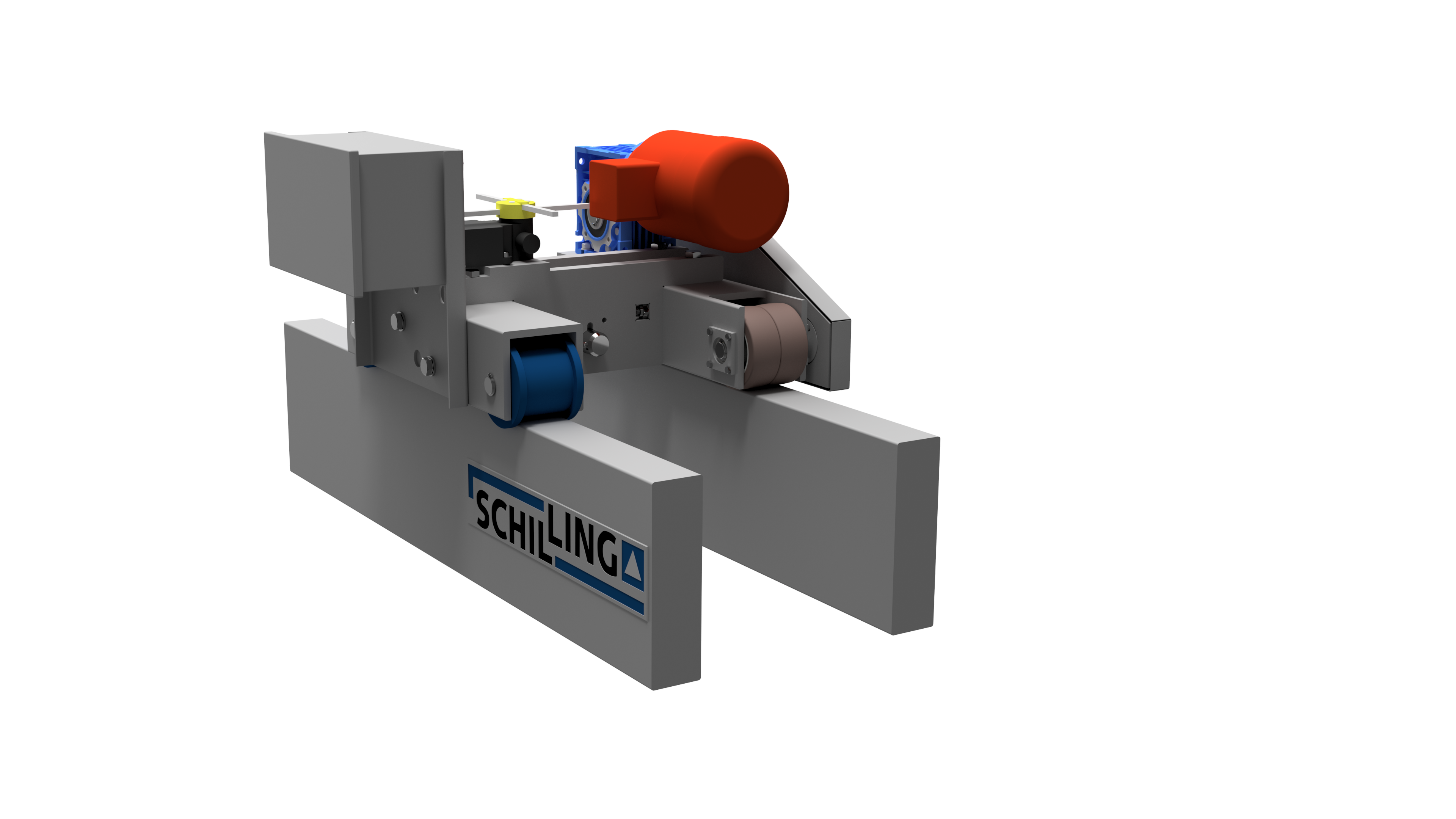 Electrically movable trolley - radio for SCHILLING - Aluminium gantry crane double beam