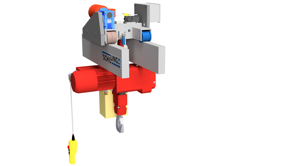 Electrically movable trolley - radio for SCHILLING - Aluminium gantry crane double beam