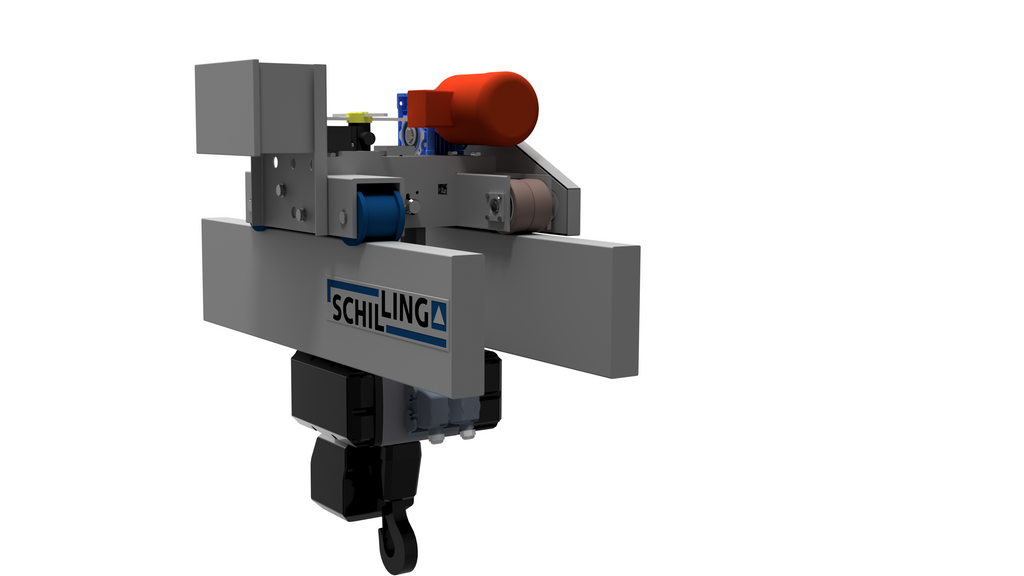 Electrically movable trolley - radio for SCHILLING - Aluminium gantry crane double beam