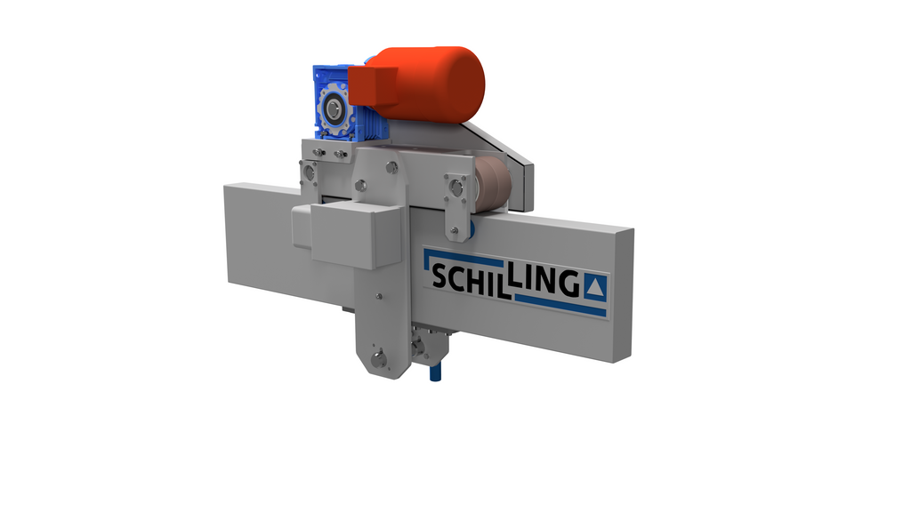 Electrically movable trolley - direct (wired) for SCHILLING - Aluminium gantry crane single beam