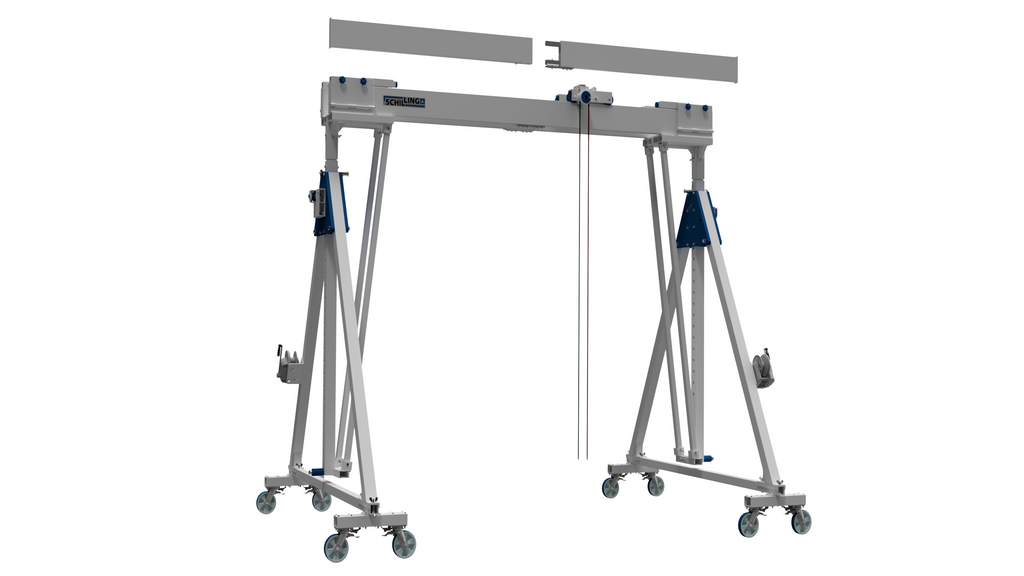 SCHILLING - Aluminium Gantry Crane movable under load, high