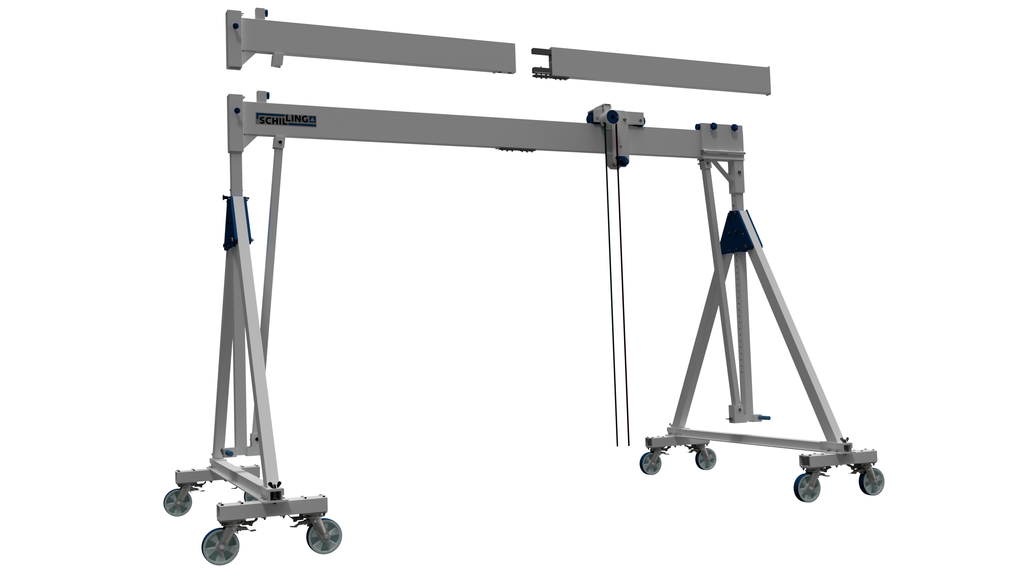 SCHILLING - Aluminium Gantry Crane movable under load, medium, single beam, RI