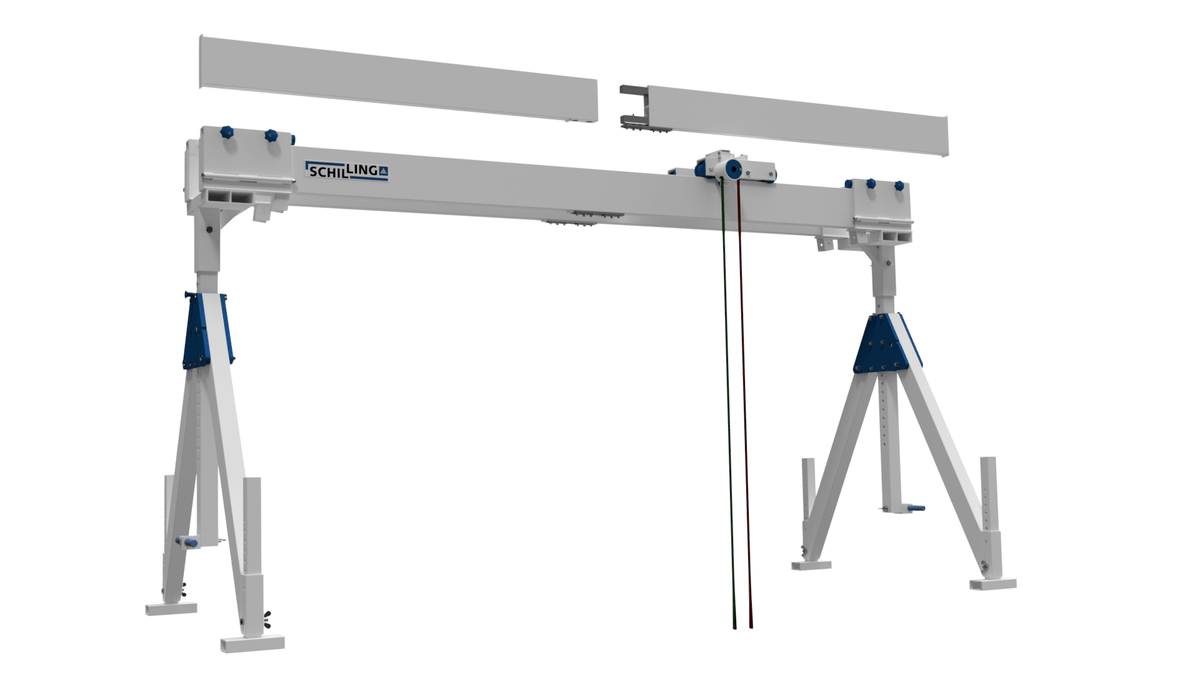 SCHILLING - Aluminium Gantry Crane stationary, medium, double beam