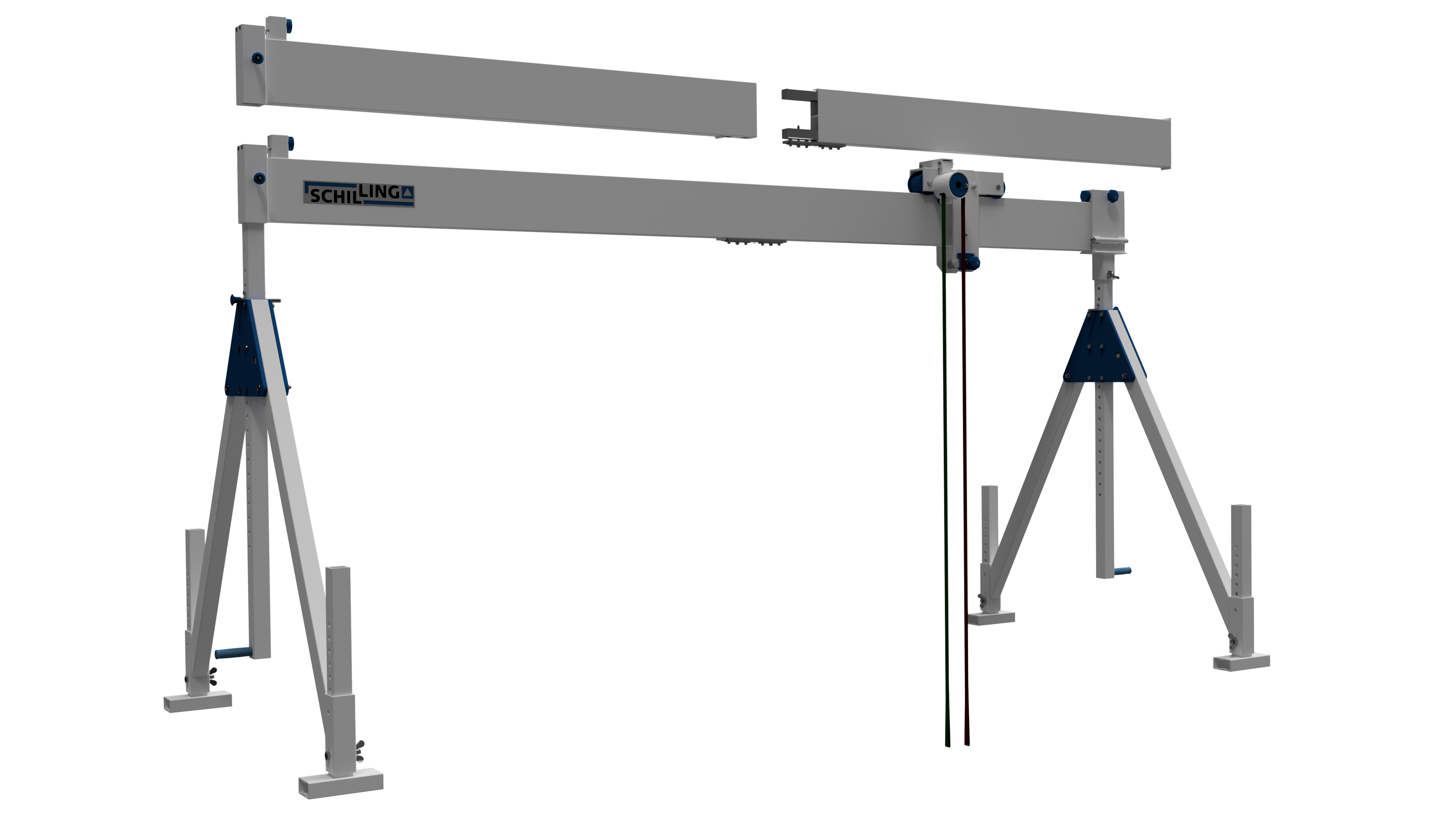 SCHILLING - Alu-Portalkran stationär, mittel, Einzelträger