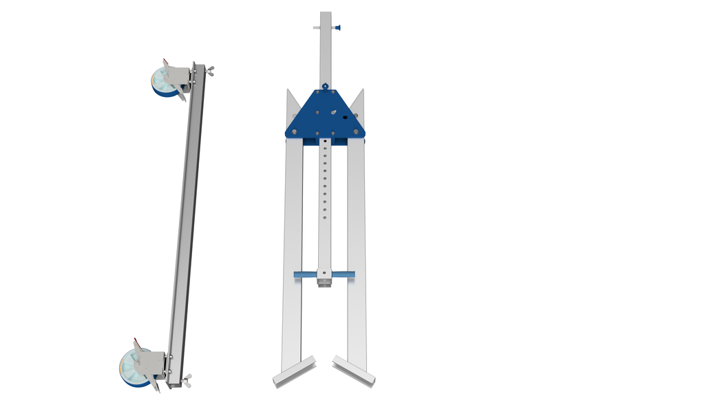 SCHILLING - Alu-Portalkran fahrbar unter Last, klein, Doppelträger
