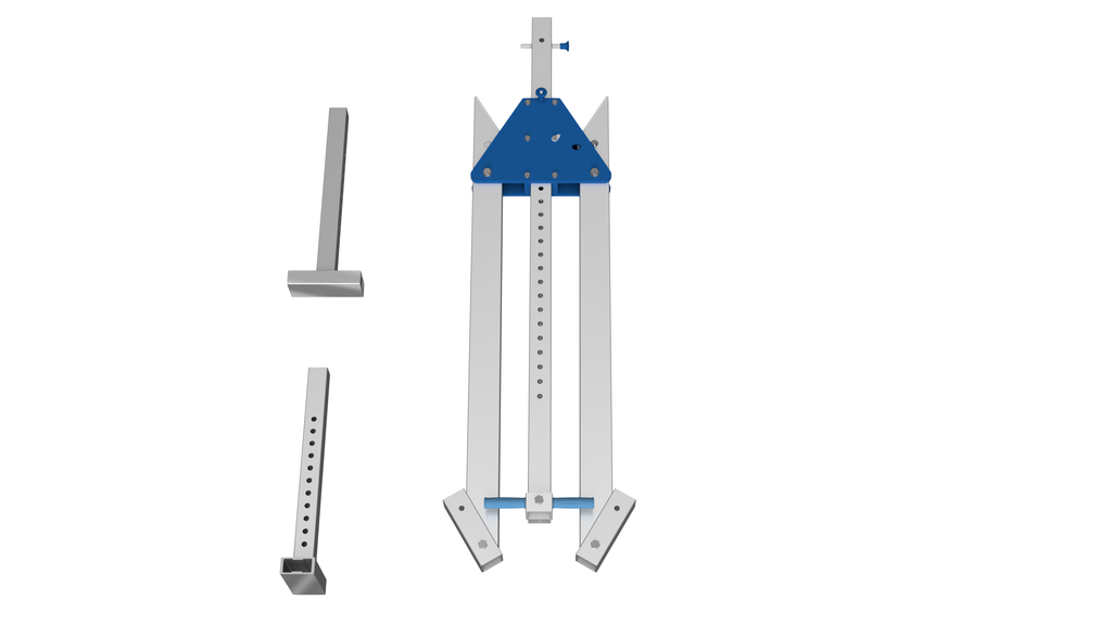 SCHILLING - Alu-Portalkran stationär, hoch, Einzelträger