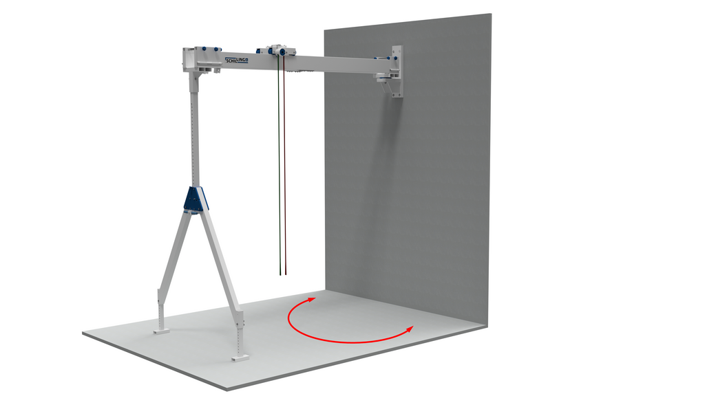 SCHILLING - Wall Bracket for aluminium gantry crane with double beam